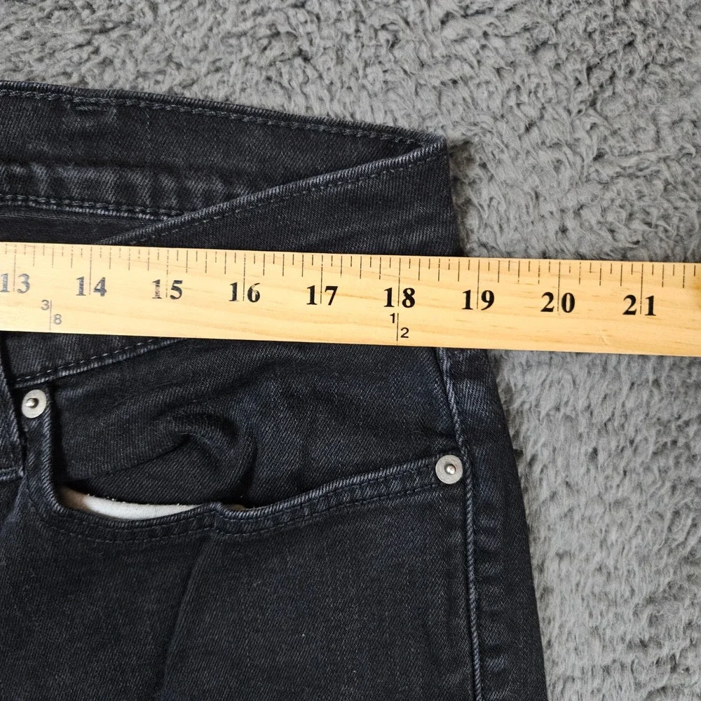 Levi's 505 Regular Fit Jeans Mens‎ W38 L30 Black Denim Pants Waterless